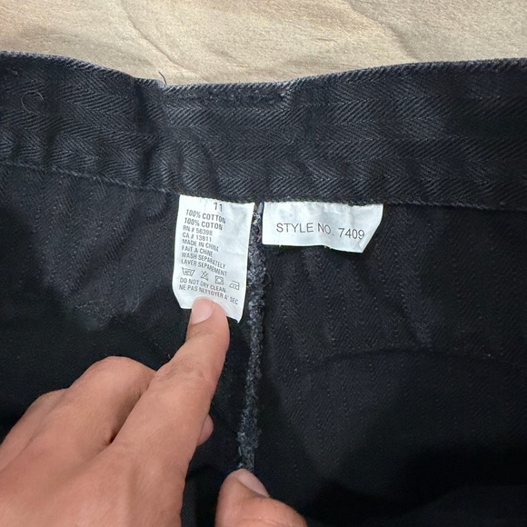 Vintage Black Jeans with Purple Detailing - Picture 4 of 8